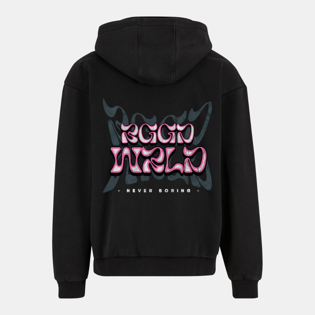 NEVER BORING ZIP HOODIE